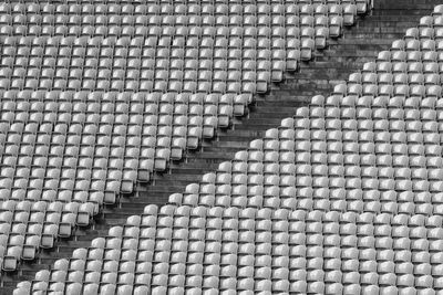 Full frame shot of seats at stadium