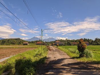 Morning in the village java indonesia