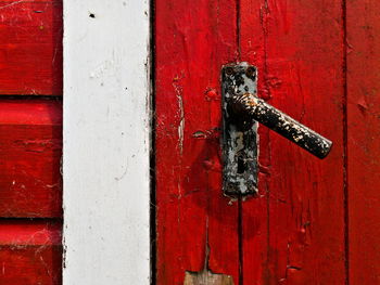 Close-up of old door