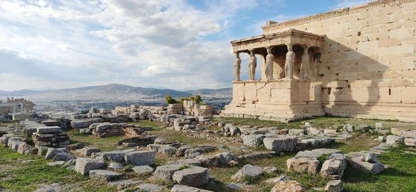 The old temple of athena, south of the erechtheion