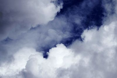 Low angle view of clouds in sky