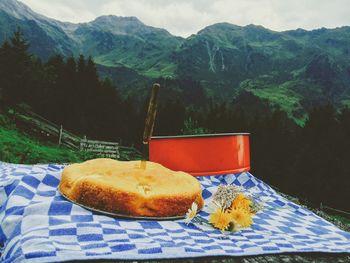 View of mountain range