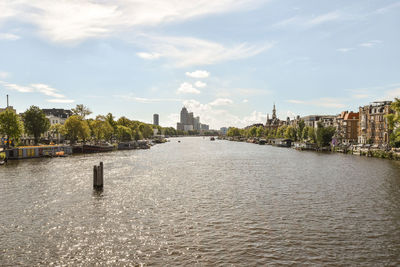 Scenic view of river against sky