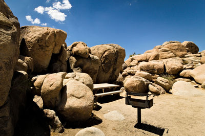 View of rock formations