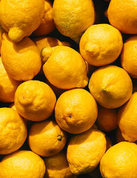 Full frame shot of lemons