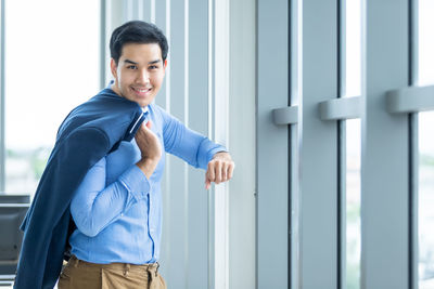 Portrait of a smiling young man
