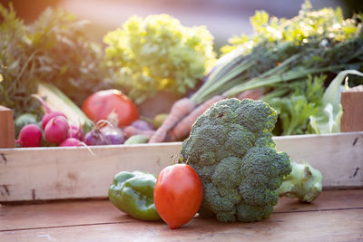 Close-up of fresh fruits on table