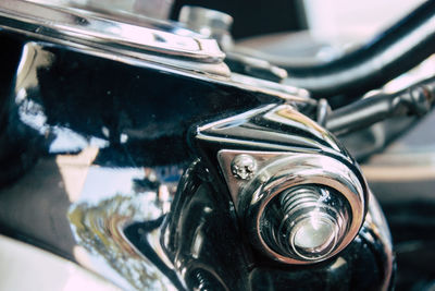 Close-up of bicycle wheel