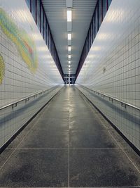 View of empty subway