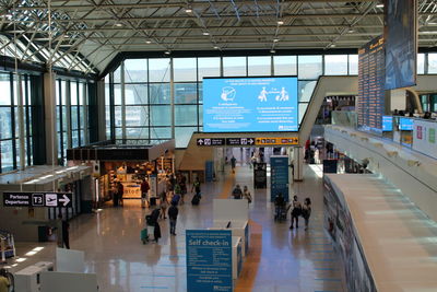 Group of people at airport