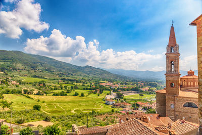 Panorama from castiglion fiorentino - arezzo, italy