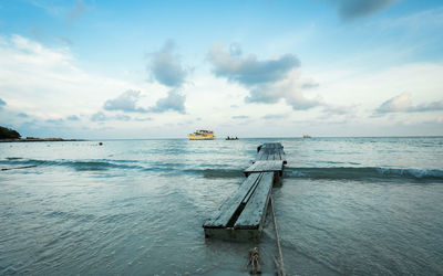 Scenic view of sea against sky