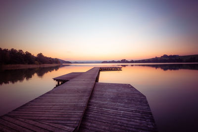 Beautiful evening light at the lake, mattsee, austria