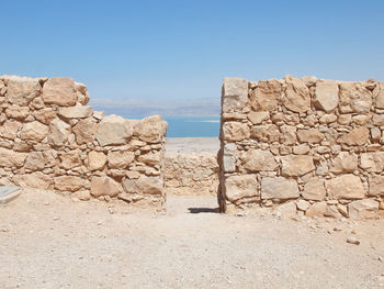 Scenic view of landscape against clear sky