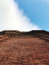 Low angle view of building against sky