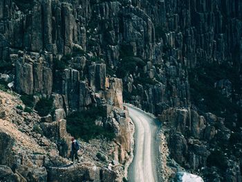 Scenic view of rock formations