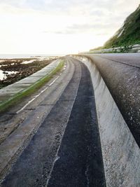 Road passing through landscape