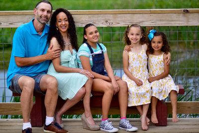 Portrait of happy family