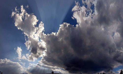 Low angle view of clouds in sky