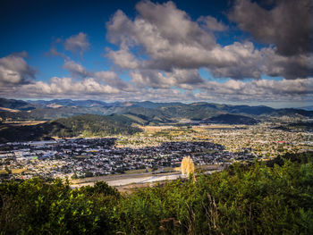 High angle view of cityscape