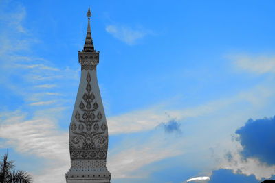 Low angle view of tower of building against sky