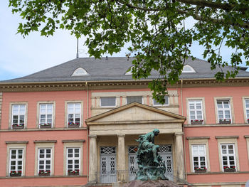 Low angle view of building against sky