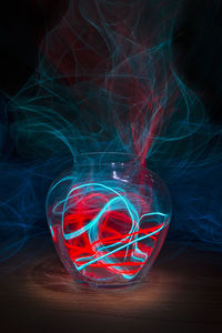 Light painting at night