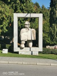 Statue in park