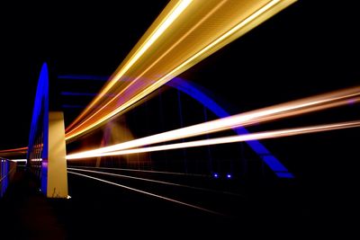 Light trails at night