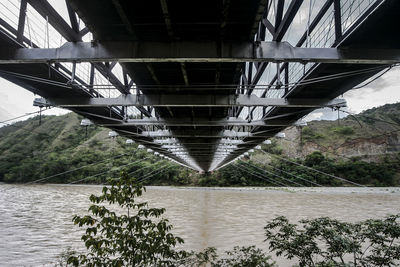 View of bridge over river