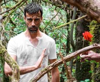 Portrait of young man
