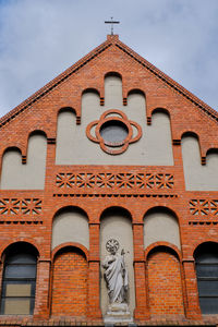 Low angle view of building against sky