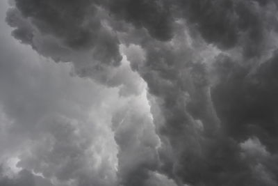 Low angle view of storm clouds in sky