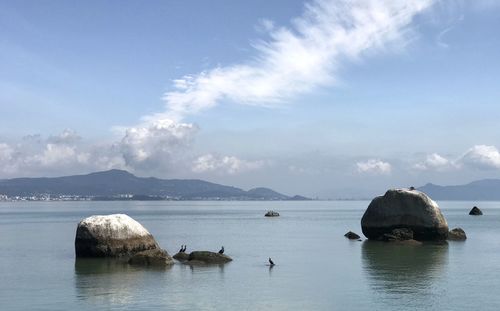 Scenic view of sea against sky