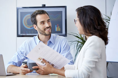 Woman working in office