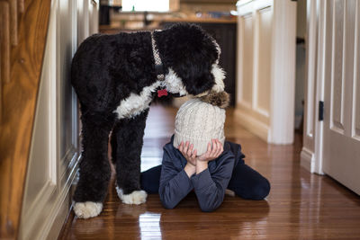 Woman with dog