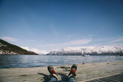 Scenic view of sea against sky