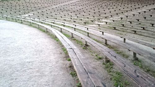 Benches at outdoor theatre