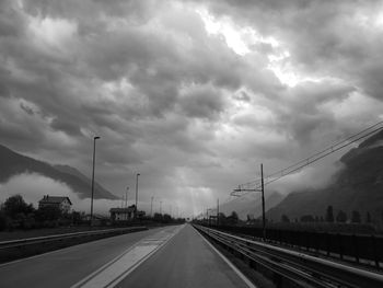 Highway against sky