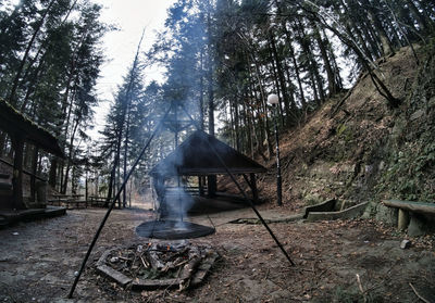 Built structure with trees in background