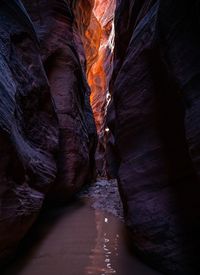 Rock formations in cave