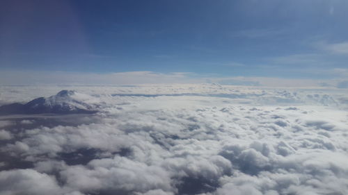 Aerial view of cloudscape against sky