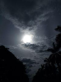 Low angle view of cloudy sky