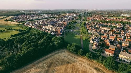 Aerial view of cityscape