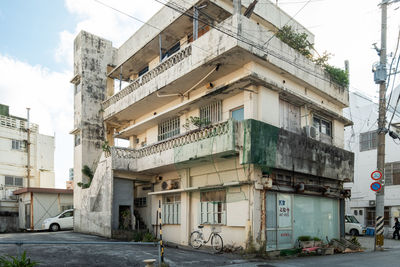 Low angle view of buildings against sky