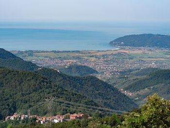 View of the marble quarries of carrara