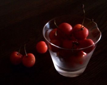 Close-up of food on table