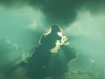 Low angle view of storm clouds in sky