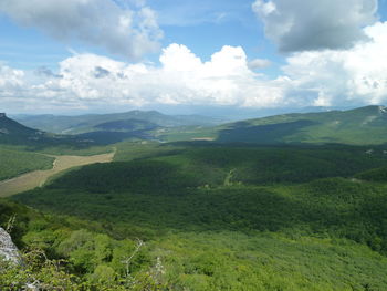 Scenic view of landscape against sky
