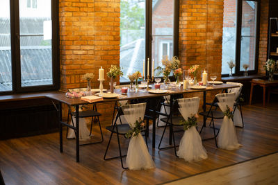 Chairs and table at home